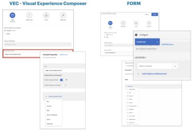 Adobe Target Audiences and Locations